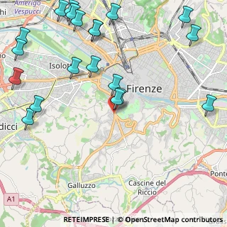 Mappa Viale Petrarca, 50124 Firenze FI, Italia (3.022)