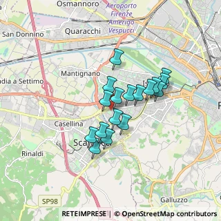 Mappa Via Attavante, 50143 Firenze FI, Italia (1.29882)