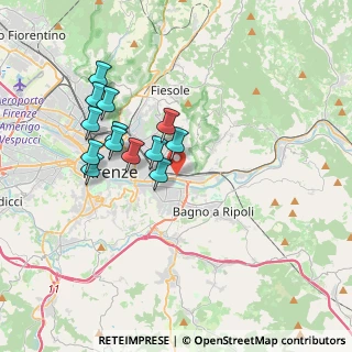 Mappa Via del Gignoro, 50136 Firenze FI, Italia (3.36615)