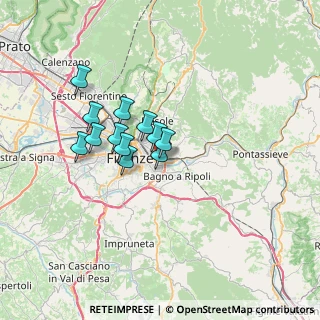 Mappa Via del Gignoro, 50136 Firenze FI, Italia (5.23667)