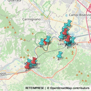 Mappa Via Pineta, 59015 Carmignano PO, Italia (4.0605)