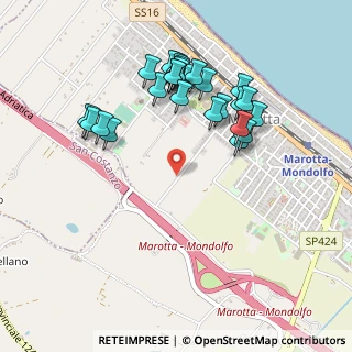 Mappa Via della Vecchia Osteria, 61037 Fano PU, Italia (0.5)