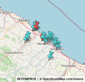 Mappa Viale dell’Artigianato, 61037 Mondolfo PU, Italia (8.79833)