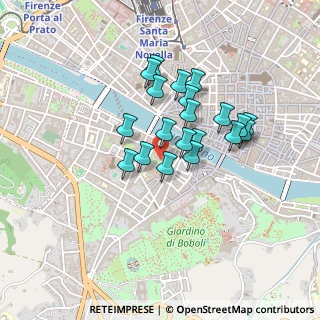 Mappa Via Di S. Spirito, 50125 Firenze FI (0.3485)