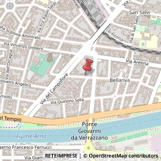 Mappa Via Giovanni Lanza, 28rosso, 50136 Firenze, Firenze (Toscana)