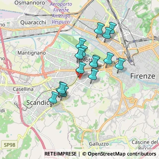 Mappa Via Agostino di Duccio, 50143 Firenze FI, Italia (1.5125)
