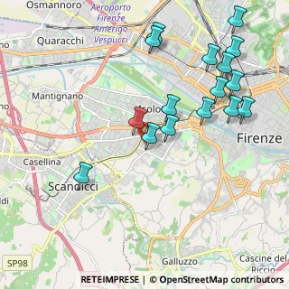Mappa Via Agostino di Duccio, 50143 Firenze FI, Italia (2.305)