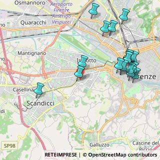 Mappa Via Agostino di Duccio, 50143 Firenze FI, Italia (2.46889)