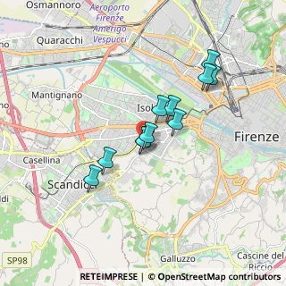 Mappa Via Agostino di Duccio, 50143 Firenze FI, Italia (1.38364)