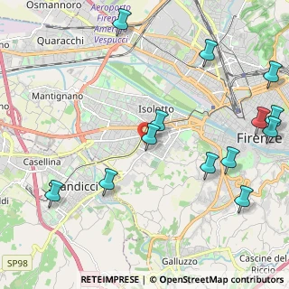 Mappa Via Agostino di Duccio, 50143 Firenze FI, Italia (2.76231)