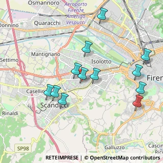 Mappa Via Federico Zuccari, 50143 Firenze FI, Italia (2.0525)