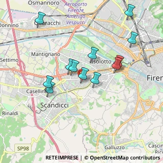 Mappa Via Federico Zuccari, 50143 Firenze FI, Italia (1.855)