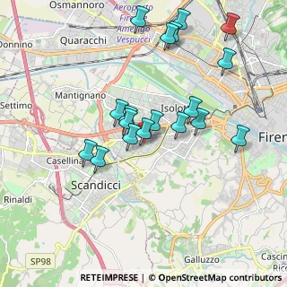Mappa Via Federico Zuccari, 50143 Firenze FI, Italia (1.88222)