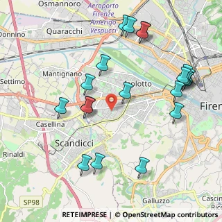 Mappa Via Federico Zuccari, 50143 Firenze FI, Italia (2.3735)