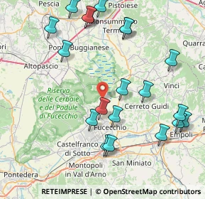 Mappa Via dei Cipressi Torre, 50054 Fucecchio FI, Italia (9.515)