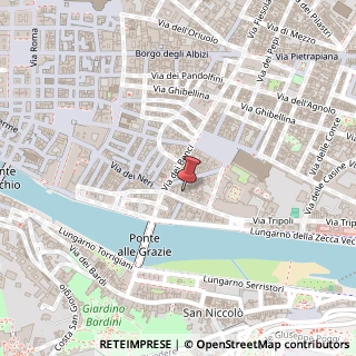 Mappa Corso dei Tintori, 30-red, 50122 Firenze, Firenze (Toscana)