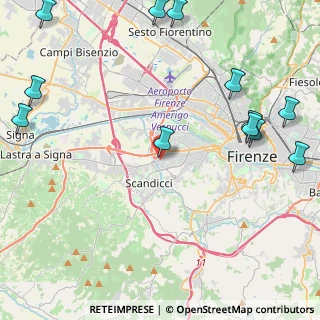 Mappa Via Giusto Dè Menabuoi, 50143 Firenze FI, Italia (6.20667)