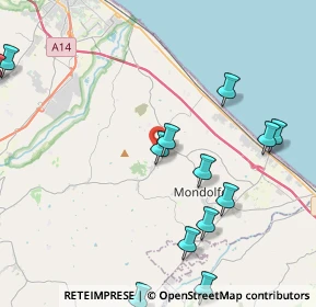 Mappa Via Romagna, 61039 San Costanzo PU, Italia (6.63)