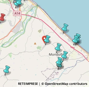 Mappa Via Romagna, 61039 San Costanzo PU, Italia (6.534)