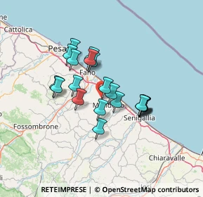 Mappa Via Romagna, 61039 San Costanzo PU, Italia (10.8465)