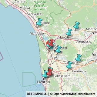 Mappa Via A. Giordano Arena Metato, 56017 San Giuliano Terme PI, Italia (15.35385)