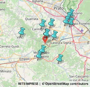 Mappa Via la Nave, 59015 Carmignano PO, Italia (6.81385)