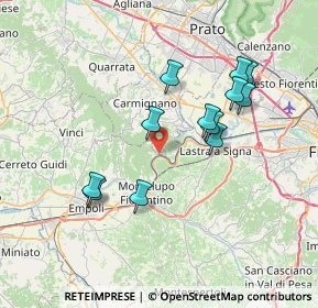 Mappa Via la Nave, 59015 Carmignano PO, Italia (6.9875)