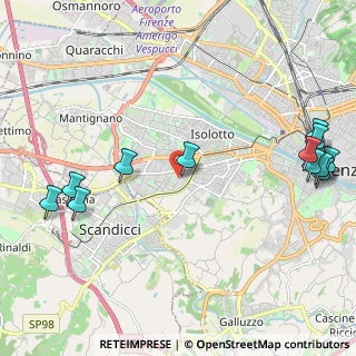 Mappa Via del Pozzino, 50143 Firenze FI, Italia (2.84667)