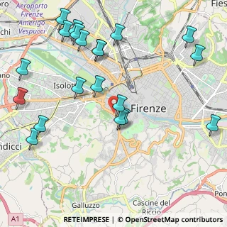 Mappa Via Luigi Pulci, 50124 Firenze FI, Italia (2.639)