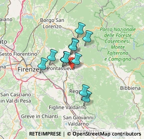 Mappa Località Pelago la Corte, 50060 Pelago FI, Italia (9.50455)