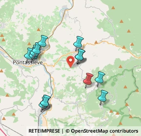 Mappa Località Pelago la Corte, 50060 Pelago FI, Italia (3.754)