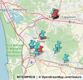 Mappa Via Giovanni Pascoli, 56017 San Giuliano Terme PI, Italia (7.56938)