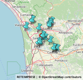 Mappa Via Giovanni Pascoli, 56017 San Giuliano Terme PI, Italia (9.3225)