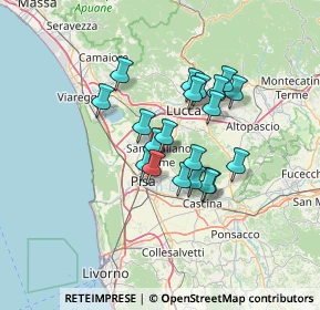 Mappa Via Giovanni Pascoli, 56017 San Giuliano Terme PI, Italia (10.469)