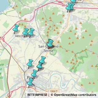 Mappa Via Giovanni Battista Niccolini, 56122 San Giuliano Terme PI, Italia (5.09714)