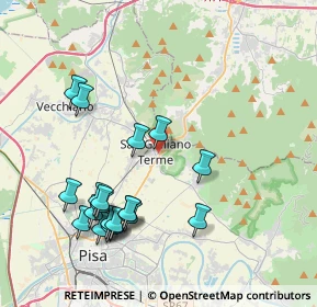 Mappa Via Giovanni Pascoli, 56017 San Giuliano Terme PI, Italia (4.391)