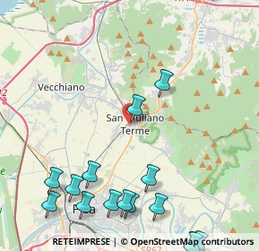 Mappa Via Martin Luther King, 56017 San Giuliano Terme PI, Italia (6.15438)