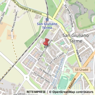Mappa Via Martin Luther King, 56017 San Giuliano Terme PI, Italia, 56017 San Giuliano Terme, Pisa (Toscana)