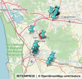 Mappa Piazza Antonio Gramsci, 56017 San Giuliano Terme PI, Italia (8.119)