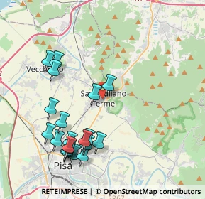 Mappa Piazza Antonio Gramsci, 56017 San Giuliano Terme PI, Italia (4.567)