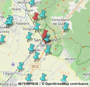 Mappa Piazza Antonio Gramsci, 56017 San Giuliano Terme PI, Italia (2.36)