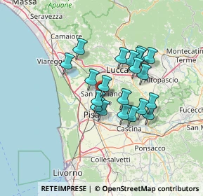 Mappa Piazza Antonio Gramsci, 56017 San Giuliano Terme PI, Italia (10.9215)