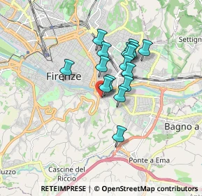 Mappa Via Carlo Marsuppini, 50125 Firenze FI, Italia (1.2875)