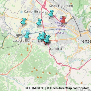 Mappa Via del Padule, 50018 Scandicci FI, Italia (2.56909)