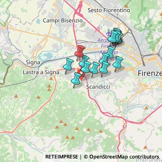 Mappa Via del Padule, 50018 Scandicci FI, Italia (3.30235)