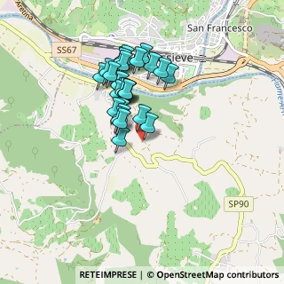 Mappa Via di Cafaggiolo, 50067 Rignano sull'Arno FI, Italia (0.73704)
