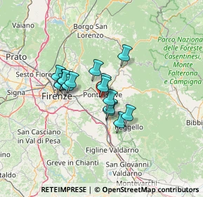 Mappa Via di Cafaggiolo, 50067 Rignano sull'Arno FI, Italia (9.23333)