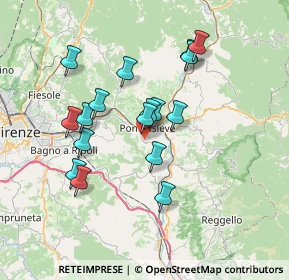 Mappa Via di Cafaggiolo, 50067 Rignano sull'Arno FI, Italia (6.59765)