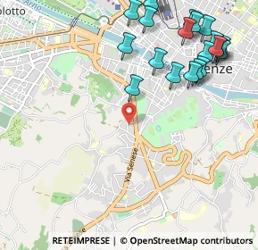 Mappa Via Ippolito Pindemonte, 50124 Firenze FI, Italia (1.3455)