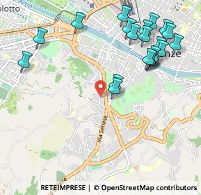 Mappa Via Ippolito Pindemonte, 50124 Firenze FI, Italia (1.251)
